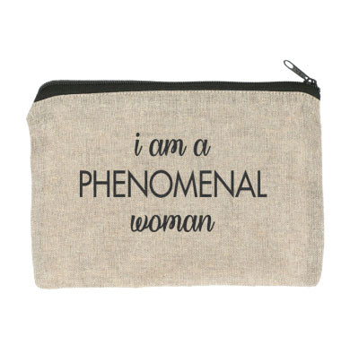 Phenomenal Woman Cotton Twill Accessory Bag